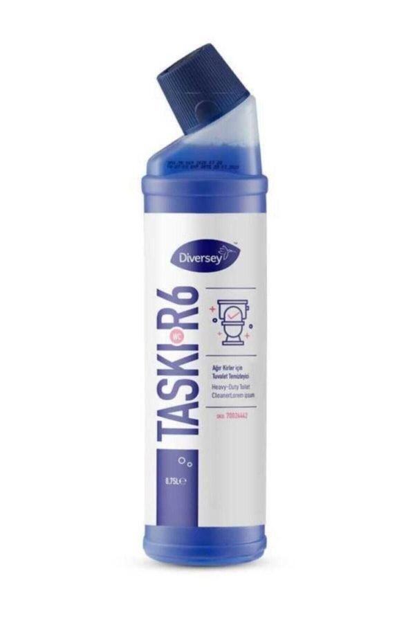 Taski R6 Uses Taski R6 Tuvalet Temizleme Ürünü 6'lı Set 750ml Ağır Kir Temizlik ...